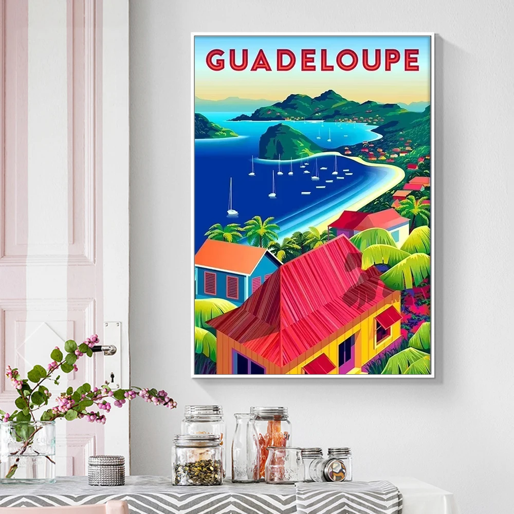 Retro International Travel Landscape Wall Art Poster Gift Europe South America Country Landmark Canvas Print Home Wall Decor