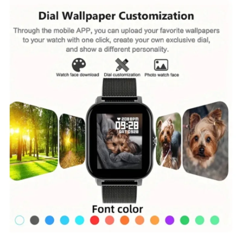 Bluetooth Call Smartwatch for Men and Women Voice Assistant Sports Fitness Android iOS New Hot Sale 1.83\