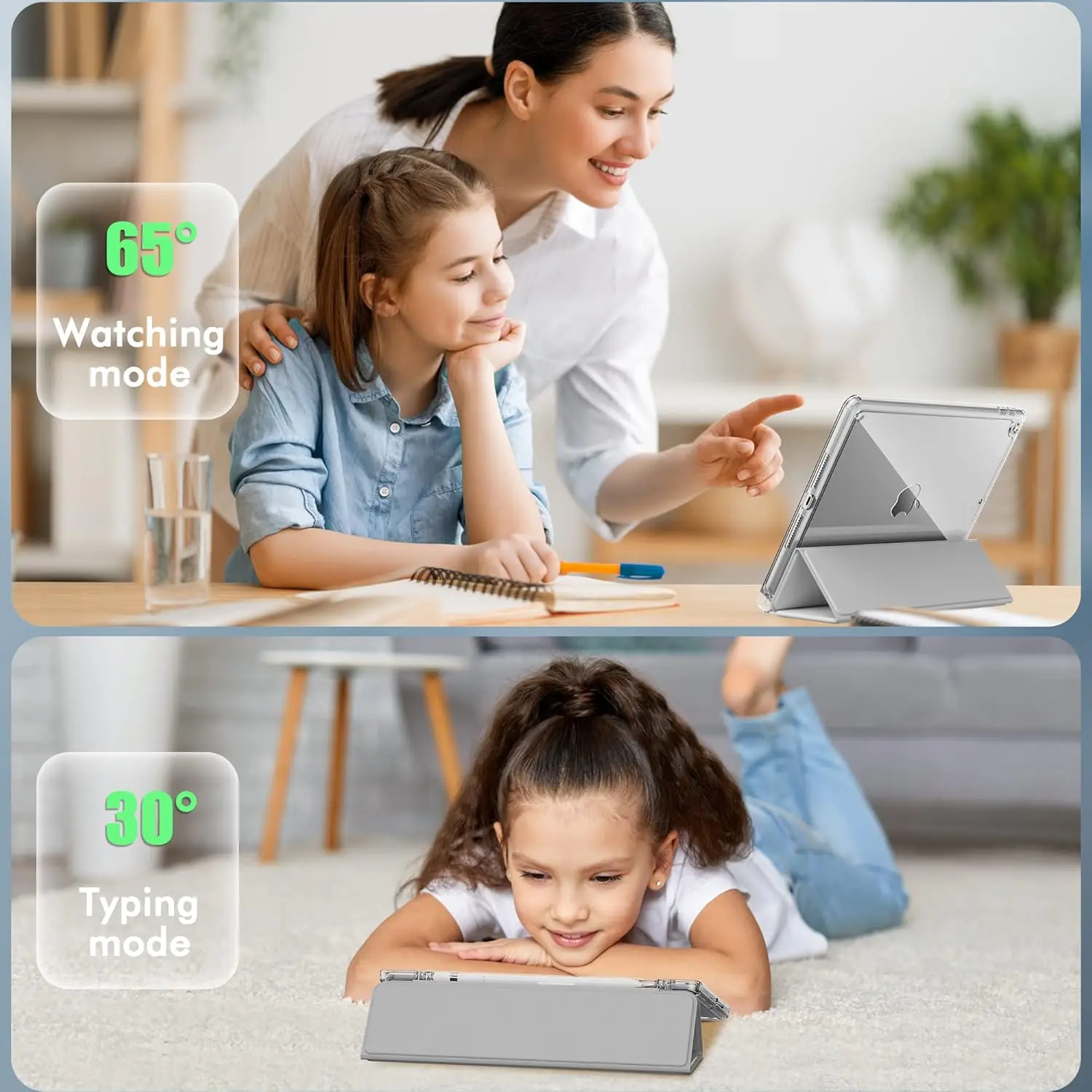 For 2025 iPad Air 11 6 Case iPad 10th Generation 11th A16 9th Cover Gen iPad Pro 11 4 5 10.9in 12.9 M2 M3 M4 Pencil Holder Case image 4