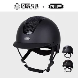 Casco ecuestre de estrella completa, herramienta de protección para la cabeza, protector de seguridad para montar a caballo, taladro Flash, sombrero equino