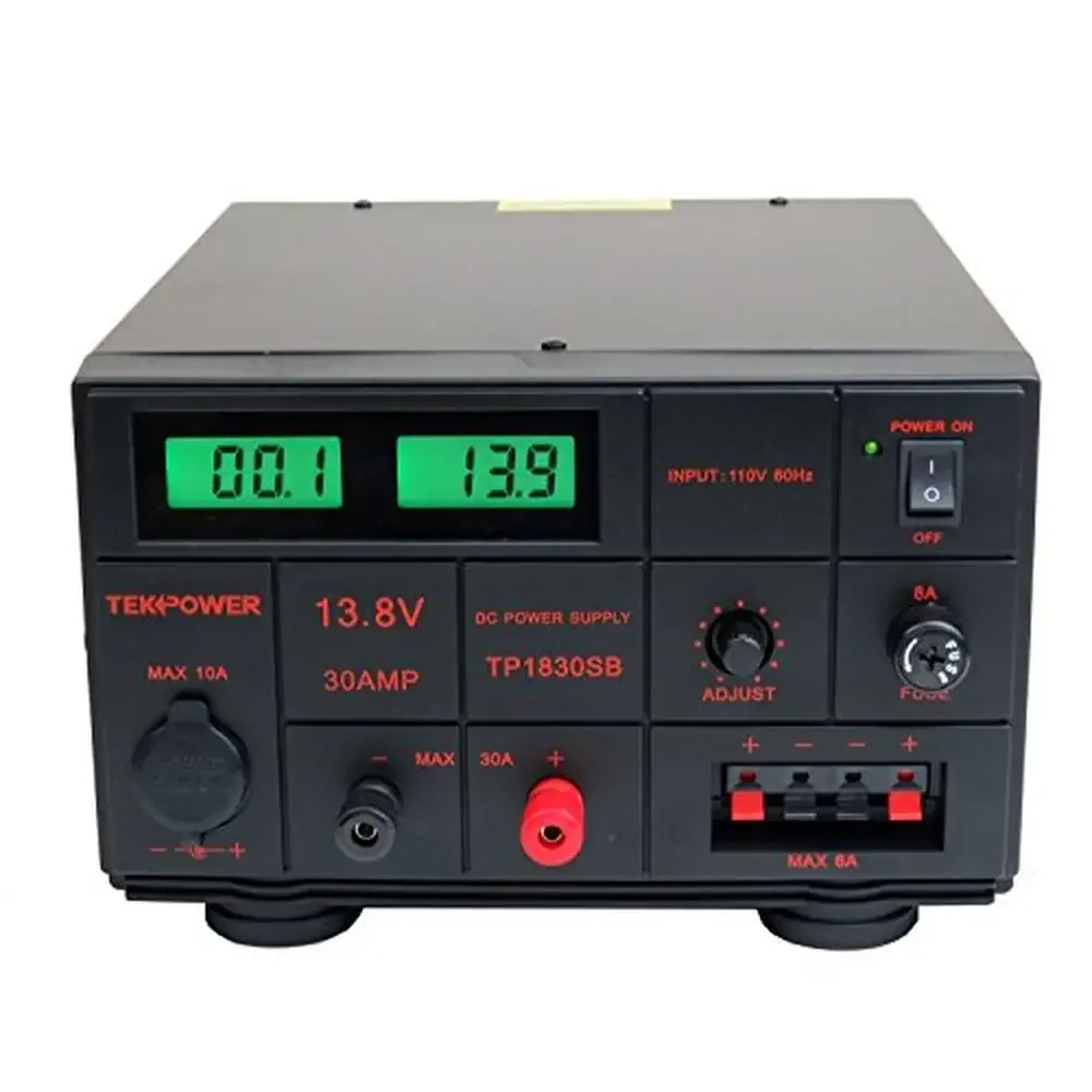 Lab Grade Adjustable DC Power Supply 1.5-15V 30A Digital Display Ham Radio CB 13.8V Stable Output