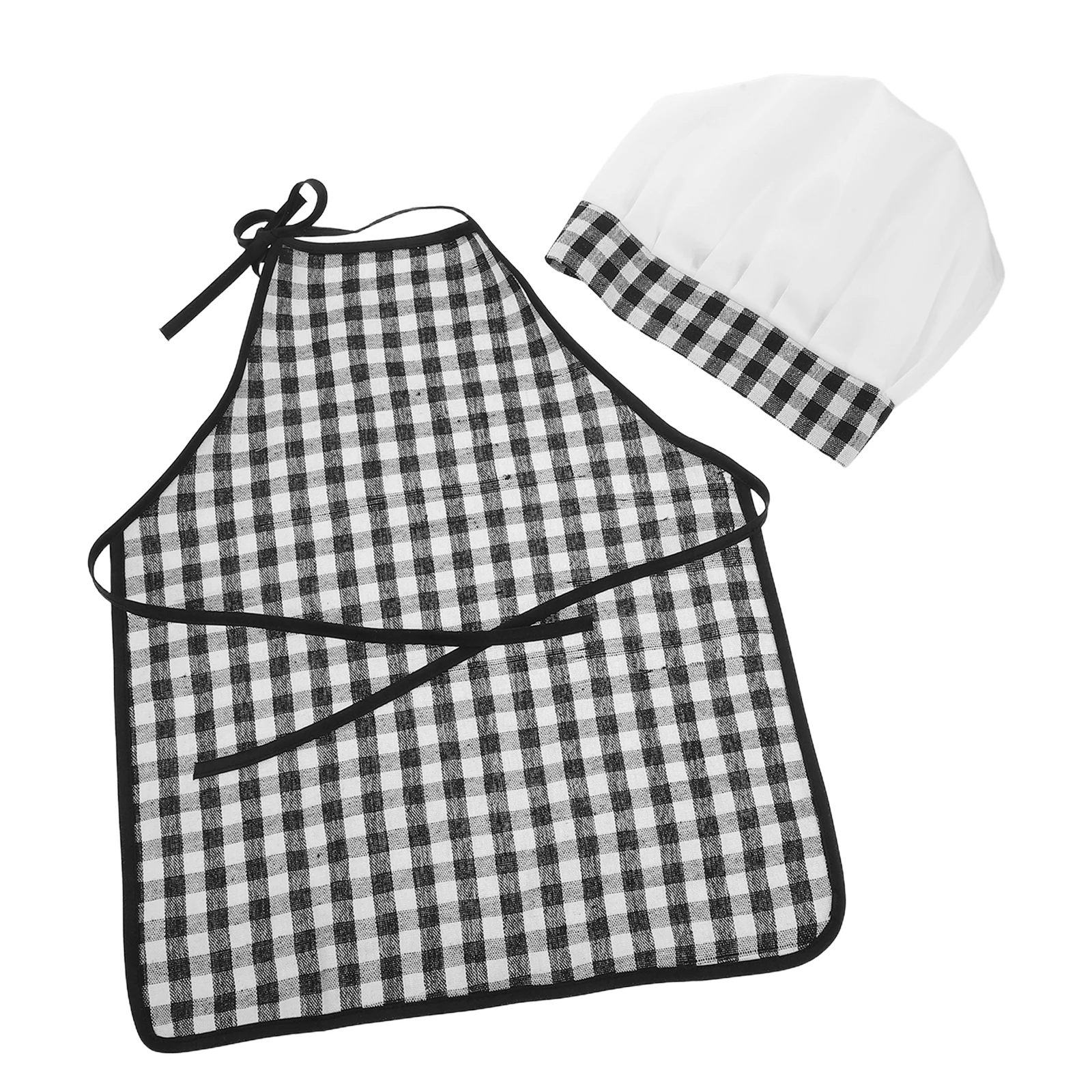 

1 Set Toddler Costume Apron Hat Adorable Newborn Photography Cooking Play Baking Fun 0-2 Months Kids Cooking Apron Set Chef