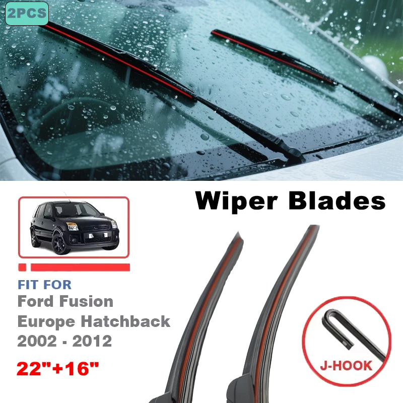 

Front Wiper Blades Windshield Brushes Cutter Accessories 22"+16" For Ford Fusion Europe Hatchback 2002-2012 2003 2004 2005 2006