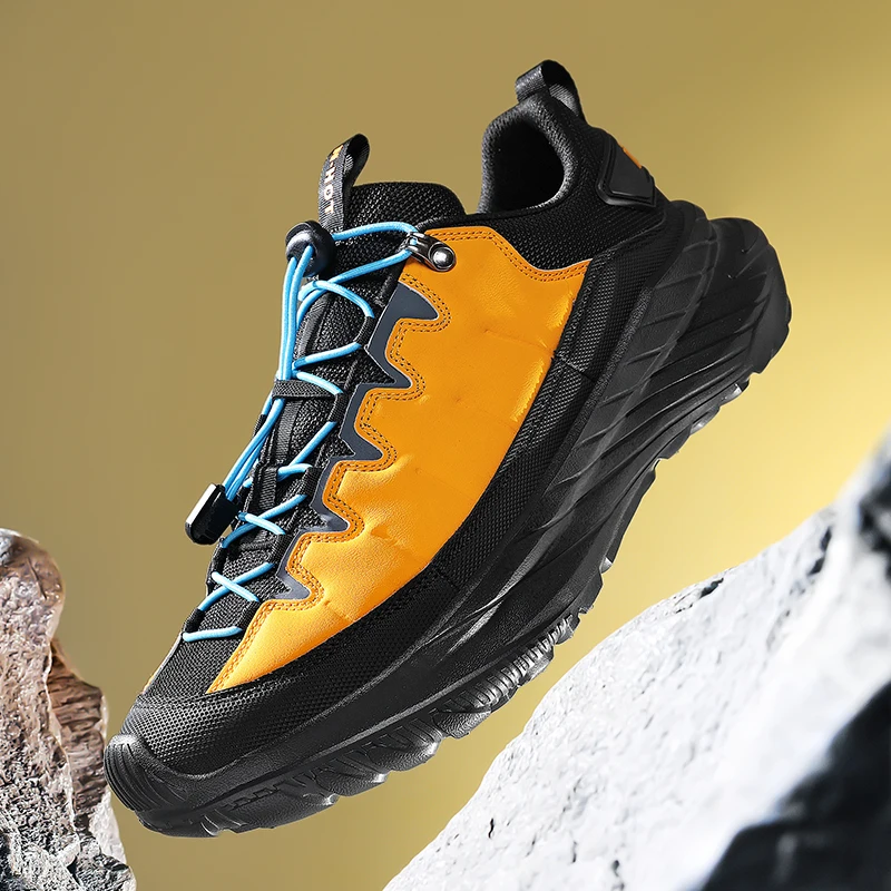 

Men's Outdoor Hiking Shoes, Fitness Fashion Casual Walking Shoes, Outdoor Mesh Breathable Off-road Hiking Shoes, Sizes 39-46