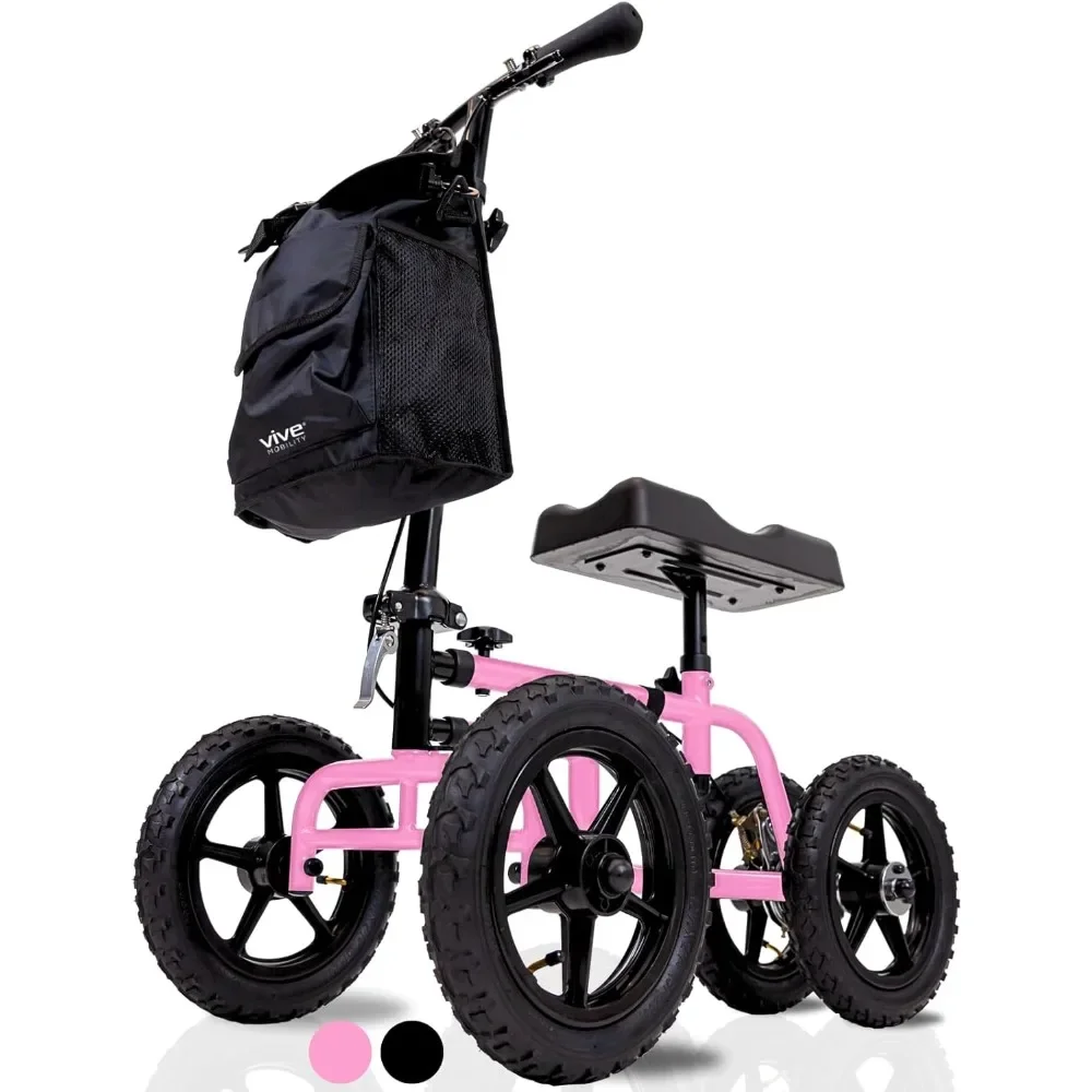 مشاية سكوتر للركبة لجميع التضاريس لإصابات القدم - أسطوانة عربة عكاز الساق المكسورة للبالغين للجراحة والقدم المكسورة وإصابة الكاحل #1