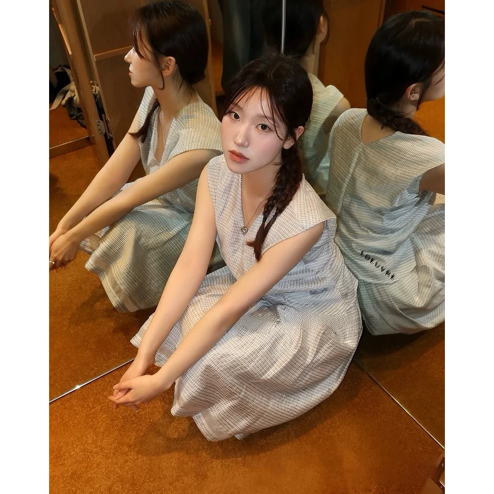 

V-Ne Svel irt And Skirt Set Korean Sle Commute Faion Slimming Cheered Print Wrap Belt Two-Piece Women's Outfit