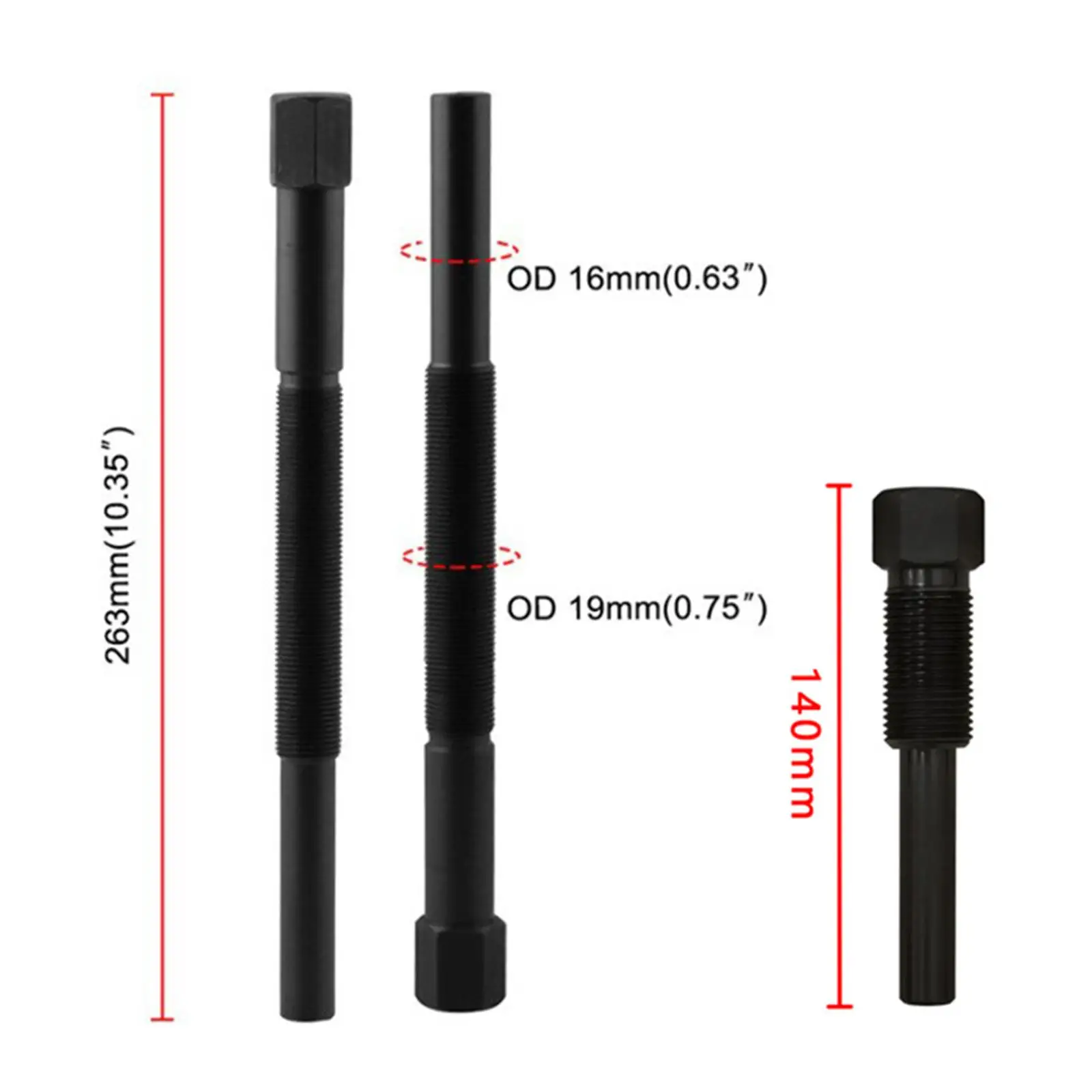 

2 Pieces Clucth Puller PP3077 Hole Puller Easy to Use Hardened Replacement Multipurpose Sturdy Motorbike Tools Equipment