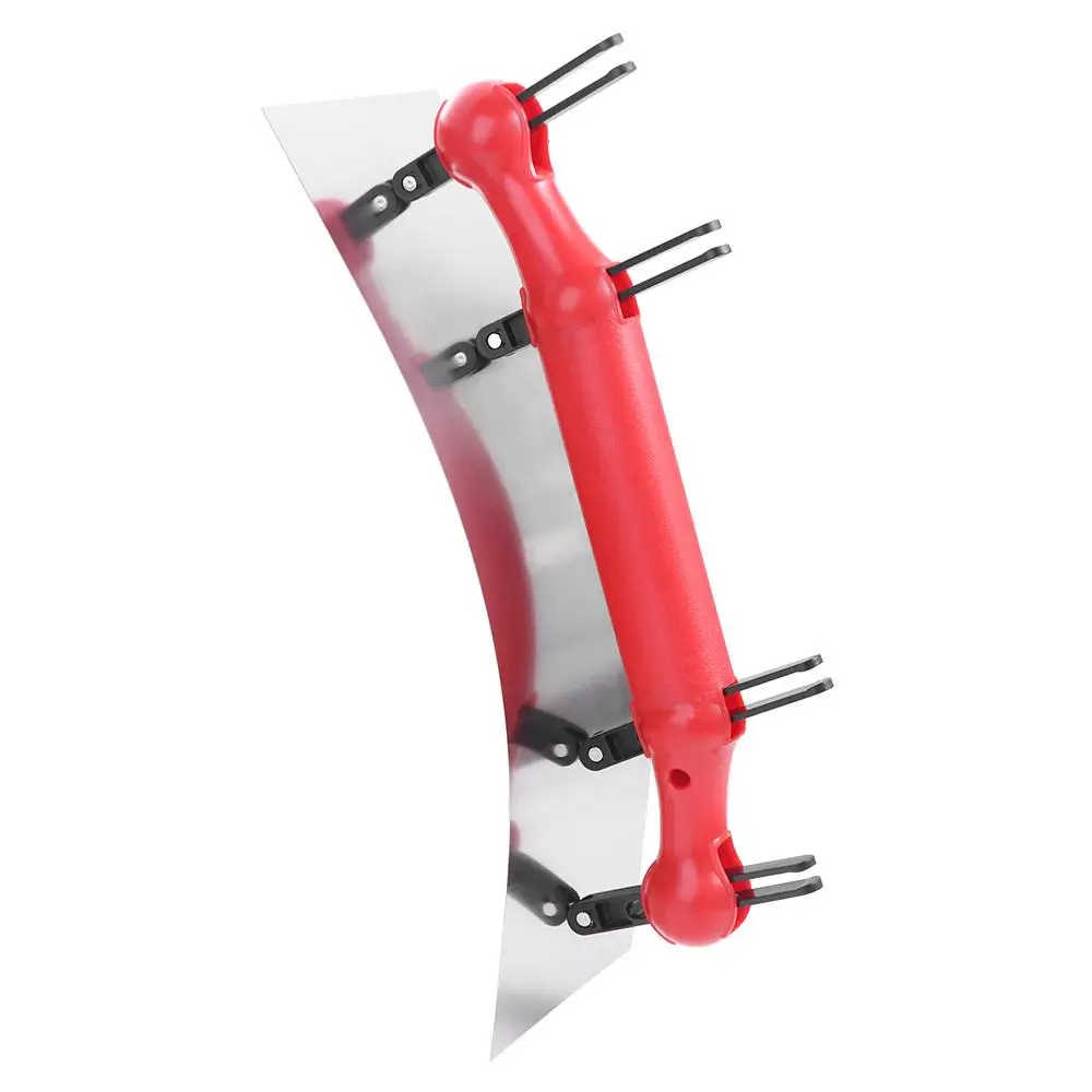 Multi-function Arc Paint Trowel Adjustable Smooth Scrape Putty Trowel High Carbon Steel Non-slip Handle Putty Spatula Renovation