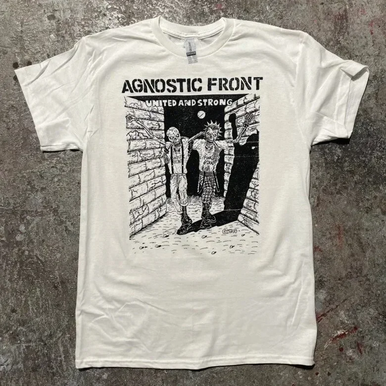 Rare! Agnostic Front Shirt Short Sleeve Adult Gift Fan S to 5XL
