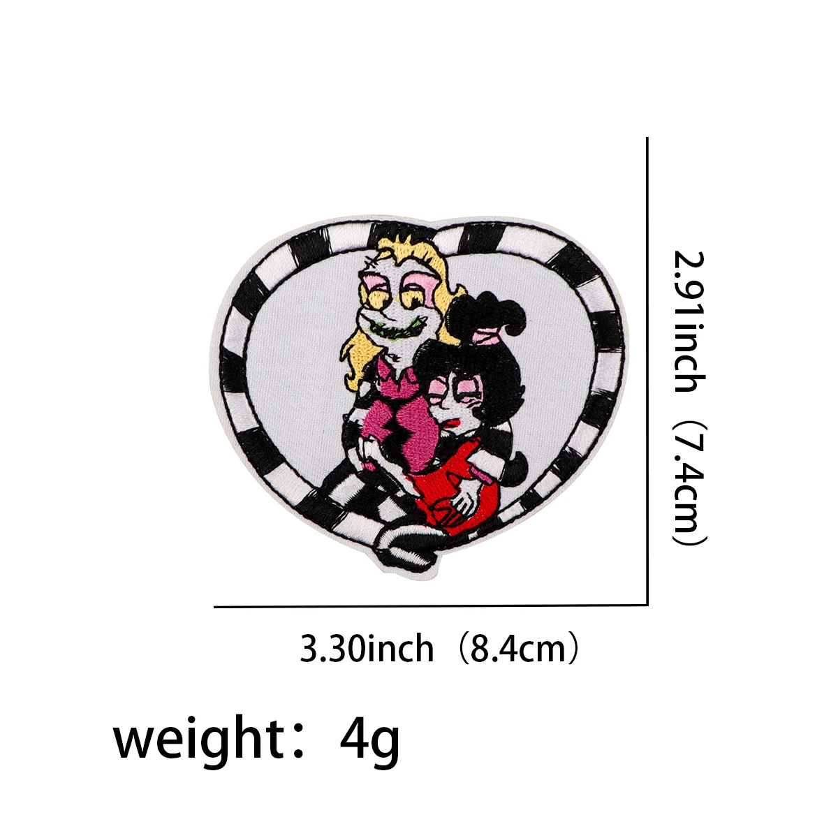 Terrifying Couple Patch Iron On Patches For Clothing Thermoadhesive Patches On Clothes Embroidery Patch Sewing Patch