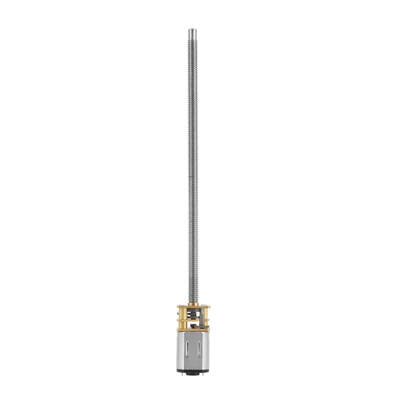 ABKO-ZK30 DC 12V N20 محرك تخفيض صندوق التروس مع عمود إخراج طويل M4 X 100 مم (12V 600RPM)