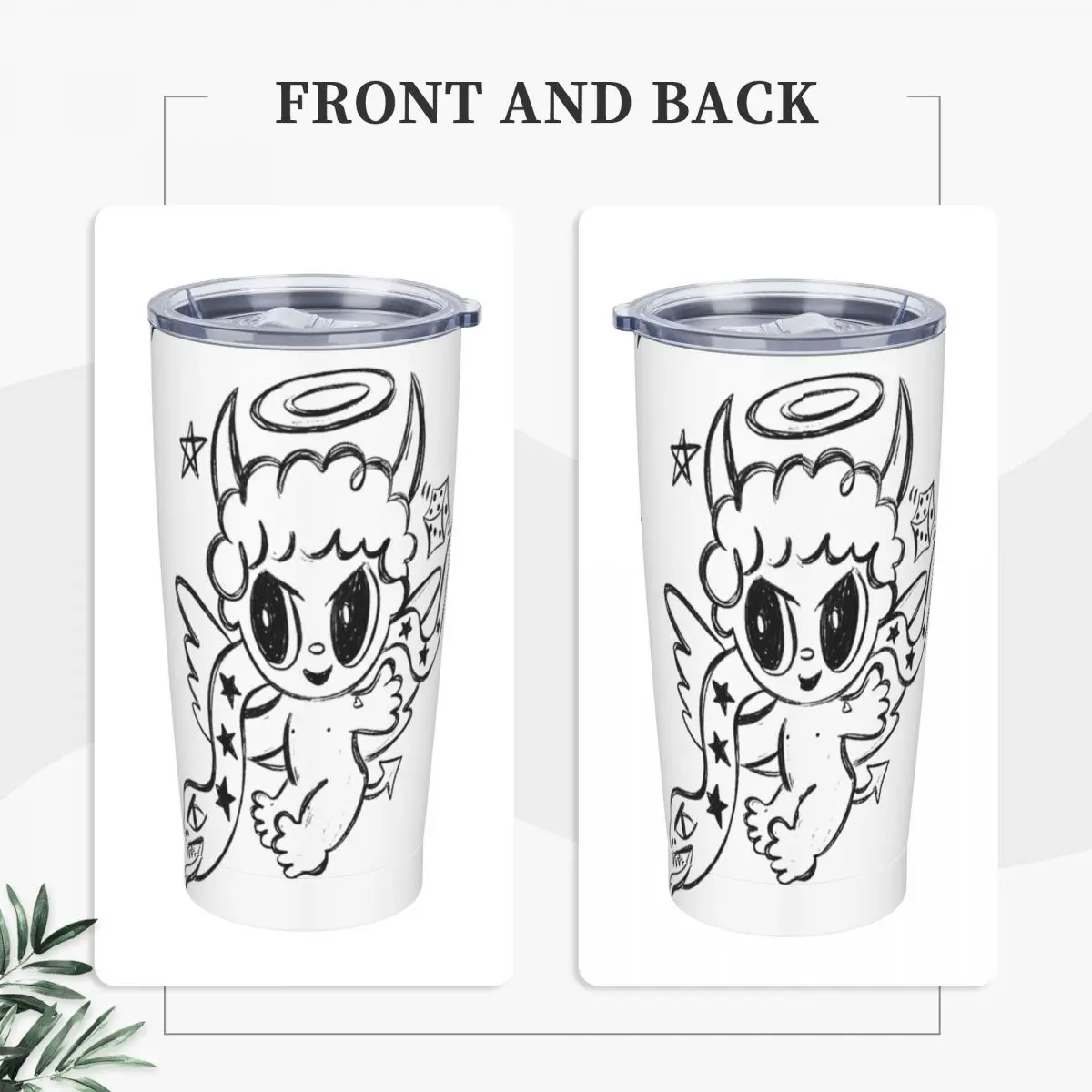 Devil Angel Karol G Album 2023 Stainless Steel Tumbler Manana Sera Bichota Driving Mugs Cup Thermal Cups Cold Drink Water Bottle