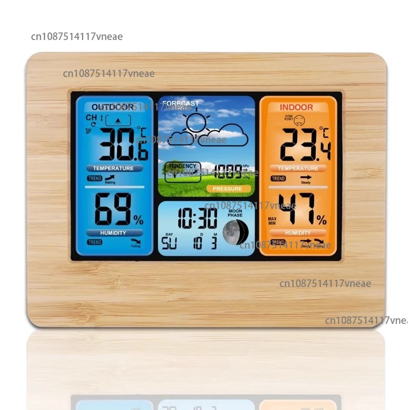 Color Screen Weather Forecast Clock  Radio Clock Multifunctional Perpetual Calendar Electronic Alarm Clock