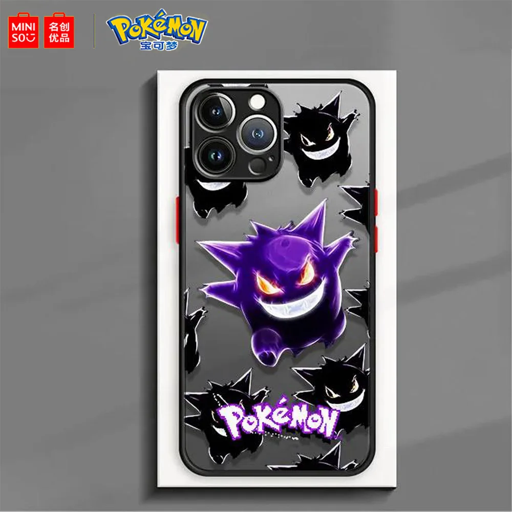 Miniso X Pokemon Psyduck Pikachu Gengar funda de teléfono para Samsung Galaxy S24 S23 S22 S21 S20 Plus FE Ultra