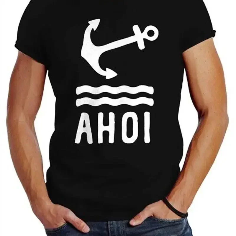 Men's Anchor Ahoy Slim Fit Neverless® TShirt