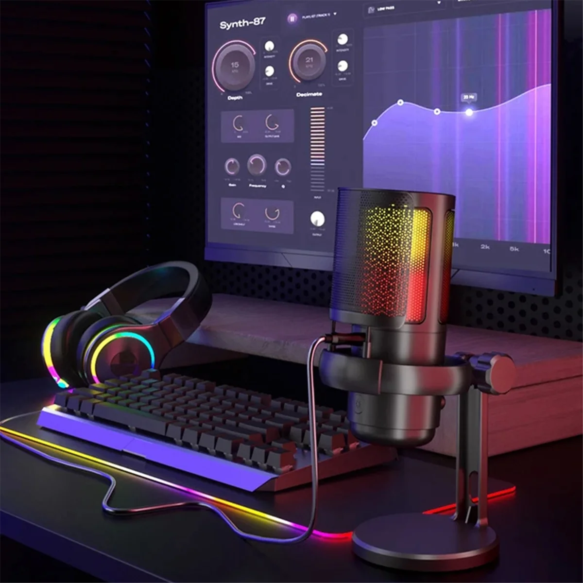 Pc Gaming Online - A03R! Gaming RGB Microphone, USB PC