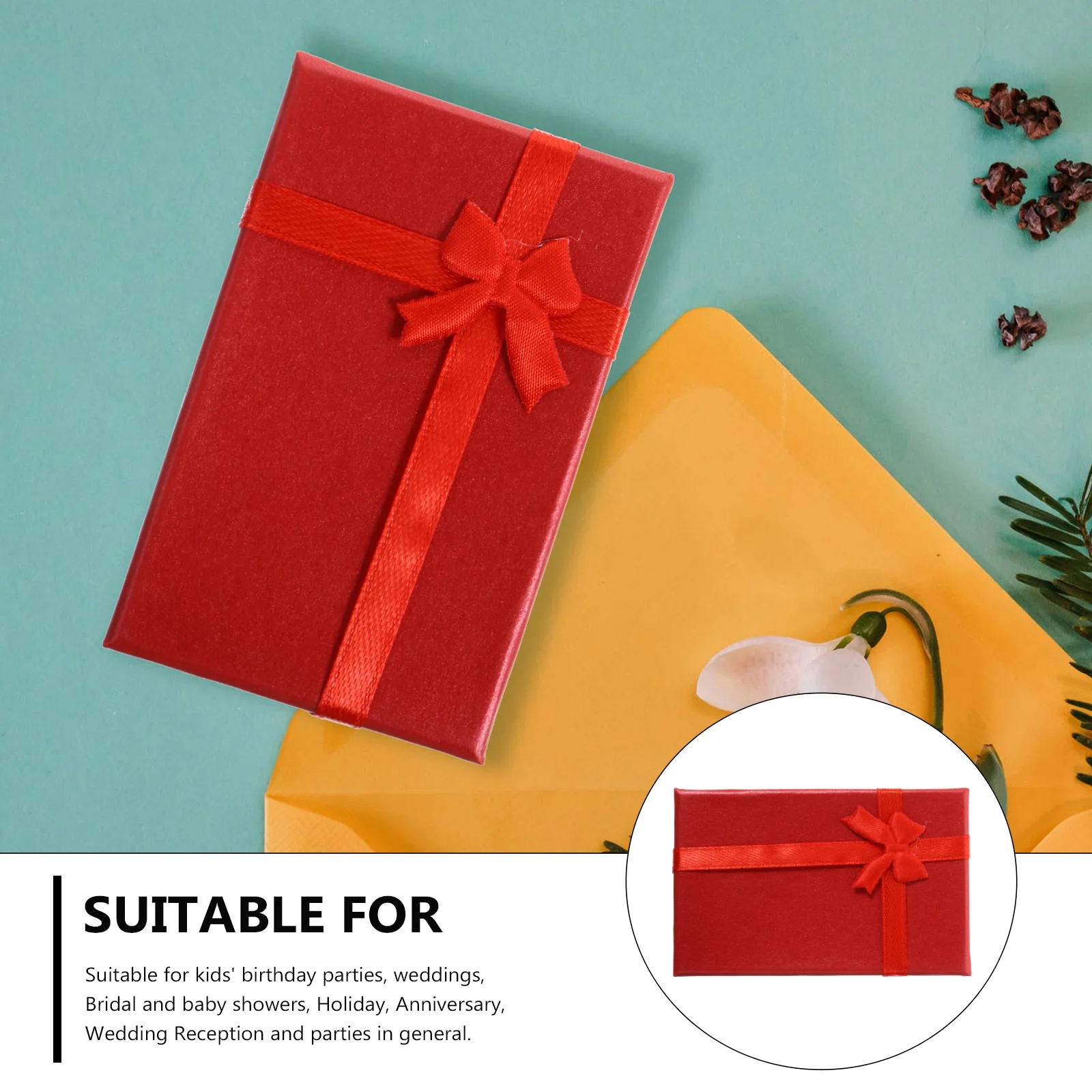 

6 шт. шкатулка для драгоценностей яркий цвет текстурированная поверхность подарочная упаковка коробка для свадебного душа подарок лакомство