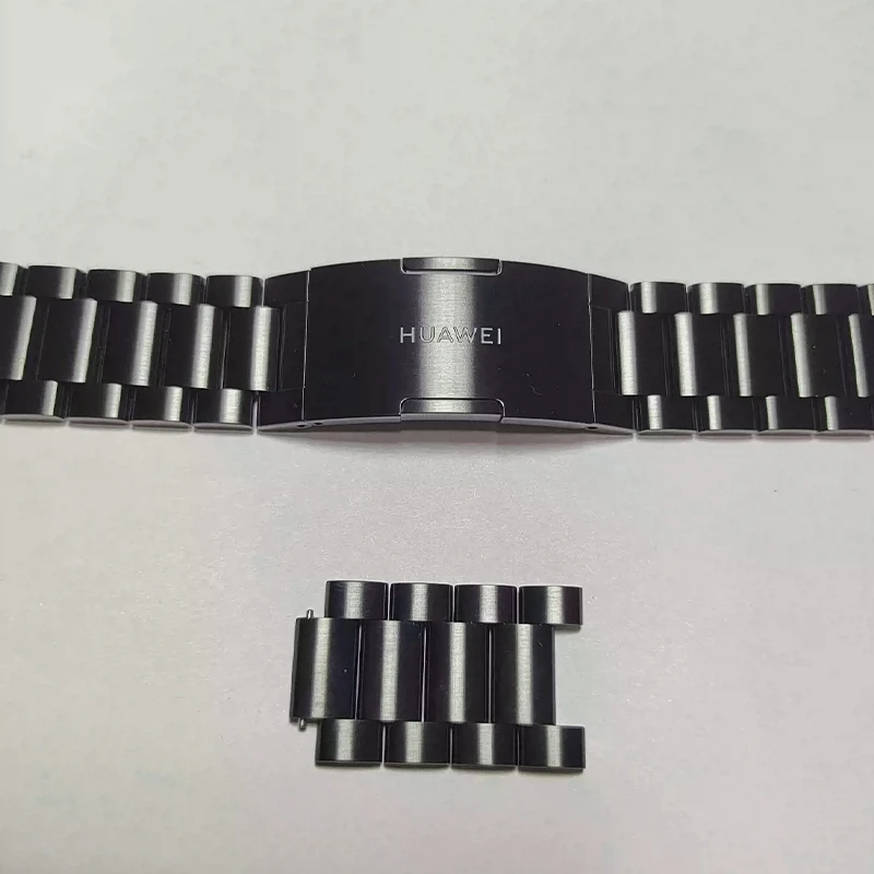 حزام هواوي الأصلي لساعة هواوي GT3 Pro، حزام ساعة لـ G5 / GT4 / GT3 / GT2 46 ملم / 3 Pro/4 Pro سوار ساعة من الفولاذ المقاوم للصدأ
