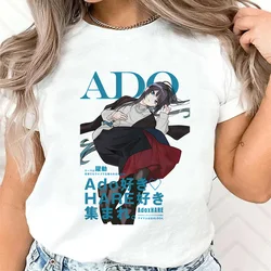 Ado Tee women comic Japanese funny tshirt girl streetwear 2000s manga clothes