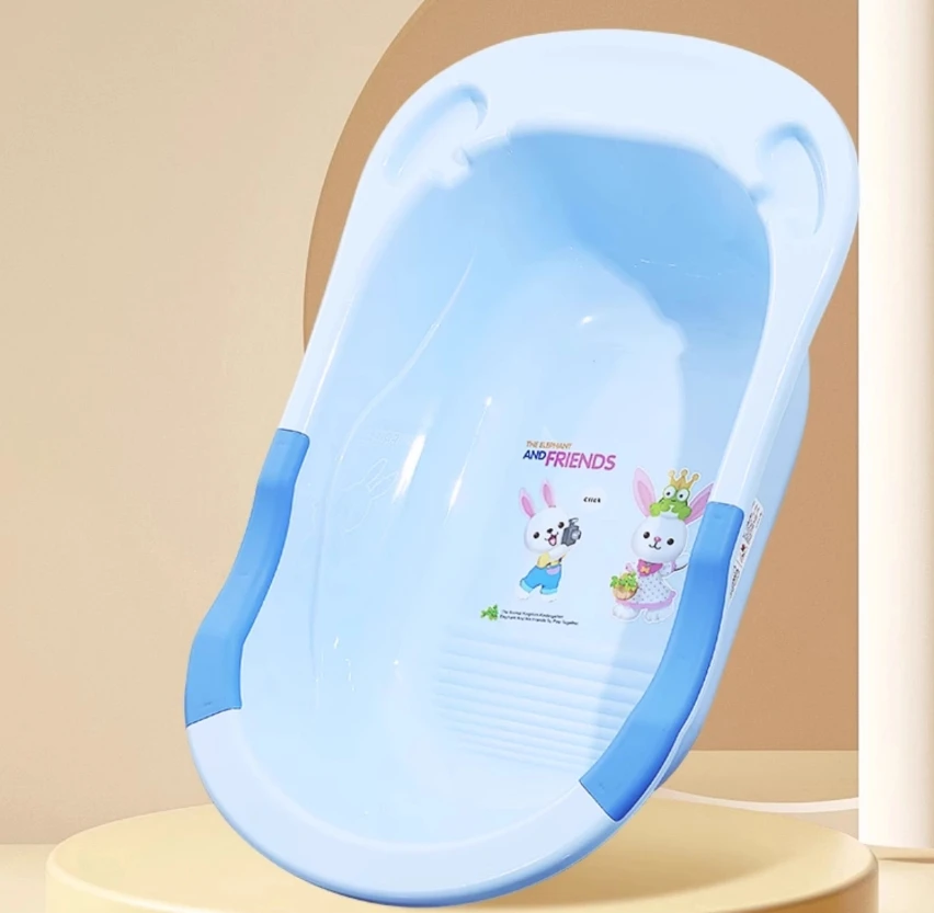 Lavabo de ducha para bebé, bebé recién nacido grueso, tamaño grande, adecuado para niños de 0 a 8 años para sentarse y acostarse, lavabo de ducha