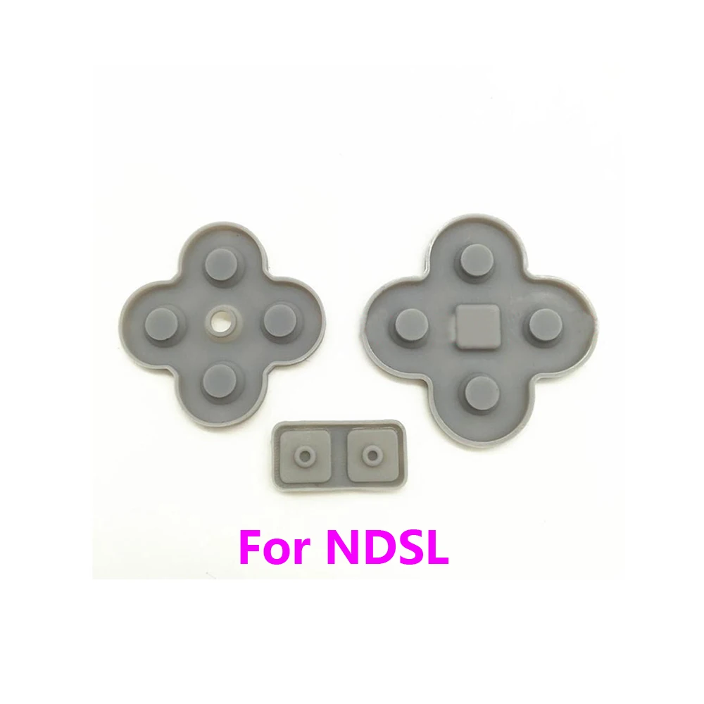 1ชุดยางนำไฟฟ้าสำหรับ NDS สำหรับ NDSL DSL สำหรับแผ่นปุ่มนำไฟฟ้าของ NDSi อะไหล่เปลี่ยนแผ่นซิลิโคนปุ่ม