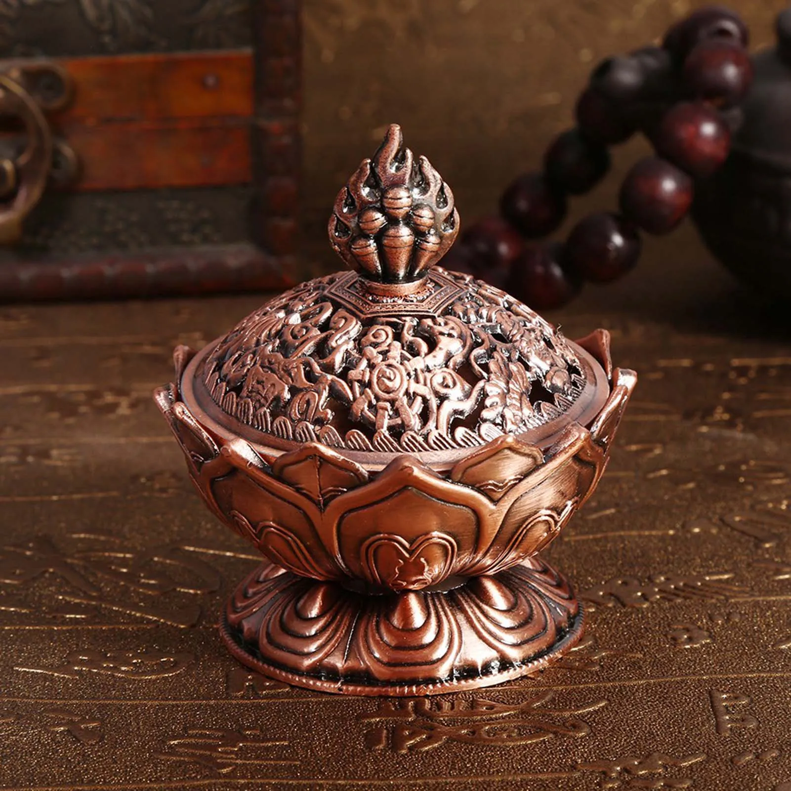 Incense Cone Holder  Incense  2 Colors Vintage Backflow Smoke Incense  Stick Cone Holder Home Decoration Hot