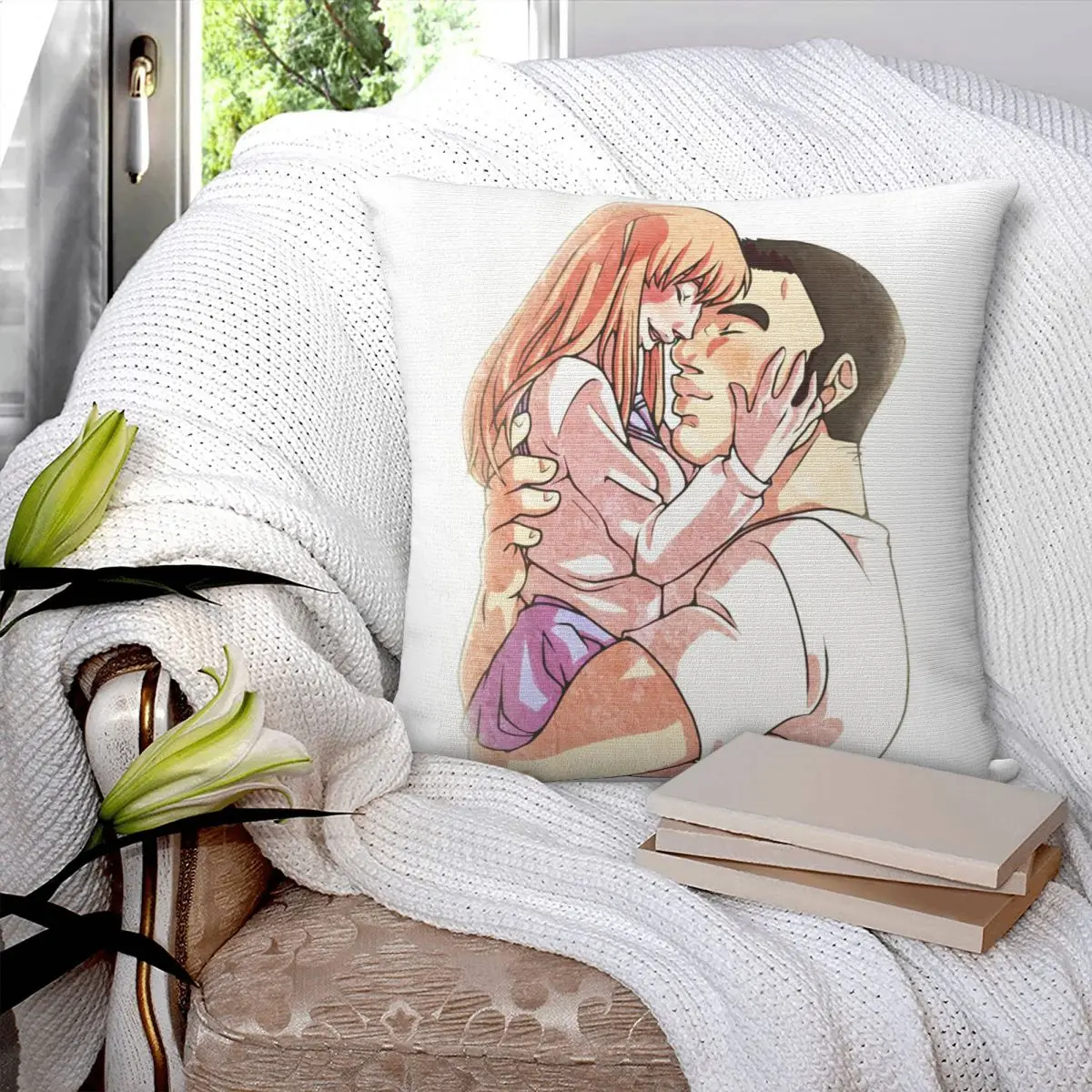 Romantic Anime My Love Story Ore Monogatari Square Pillowcase Cushion Cover Pillow Case Throw Pillow Cover for Home Sofa Living