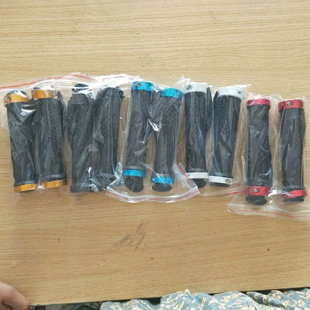 

Durable Rubber Bike Handlebar Anti-Skid Shock-absorbing Bike Grips Ergonomic Design Bicycle Accessories Bicycle Grips