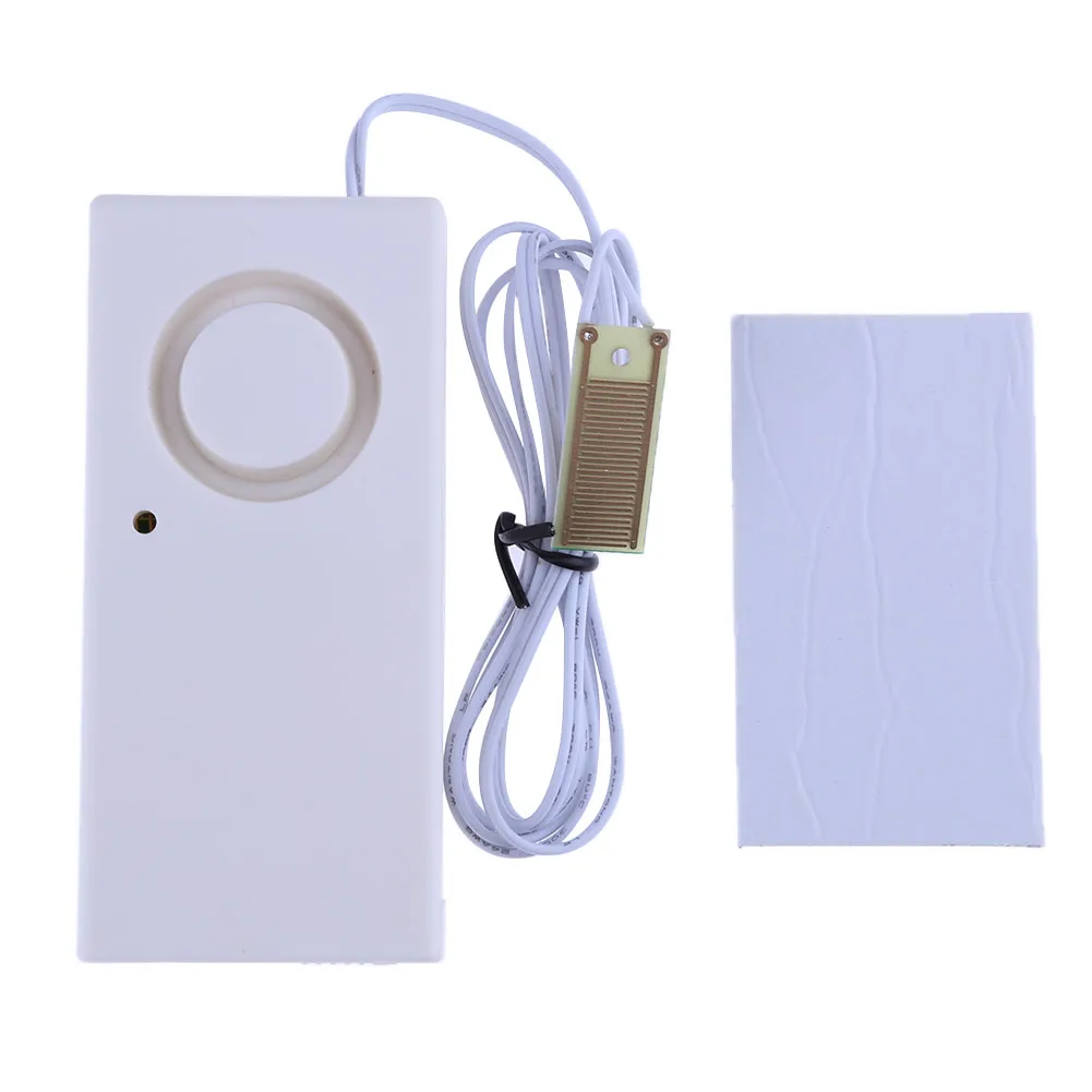 Mini Detector de fugas de agua, alarma de nivel de líquido alimentada por batería, Detector de alarma de nivel de agua fuerte, equipo doméstico de plástico