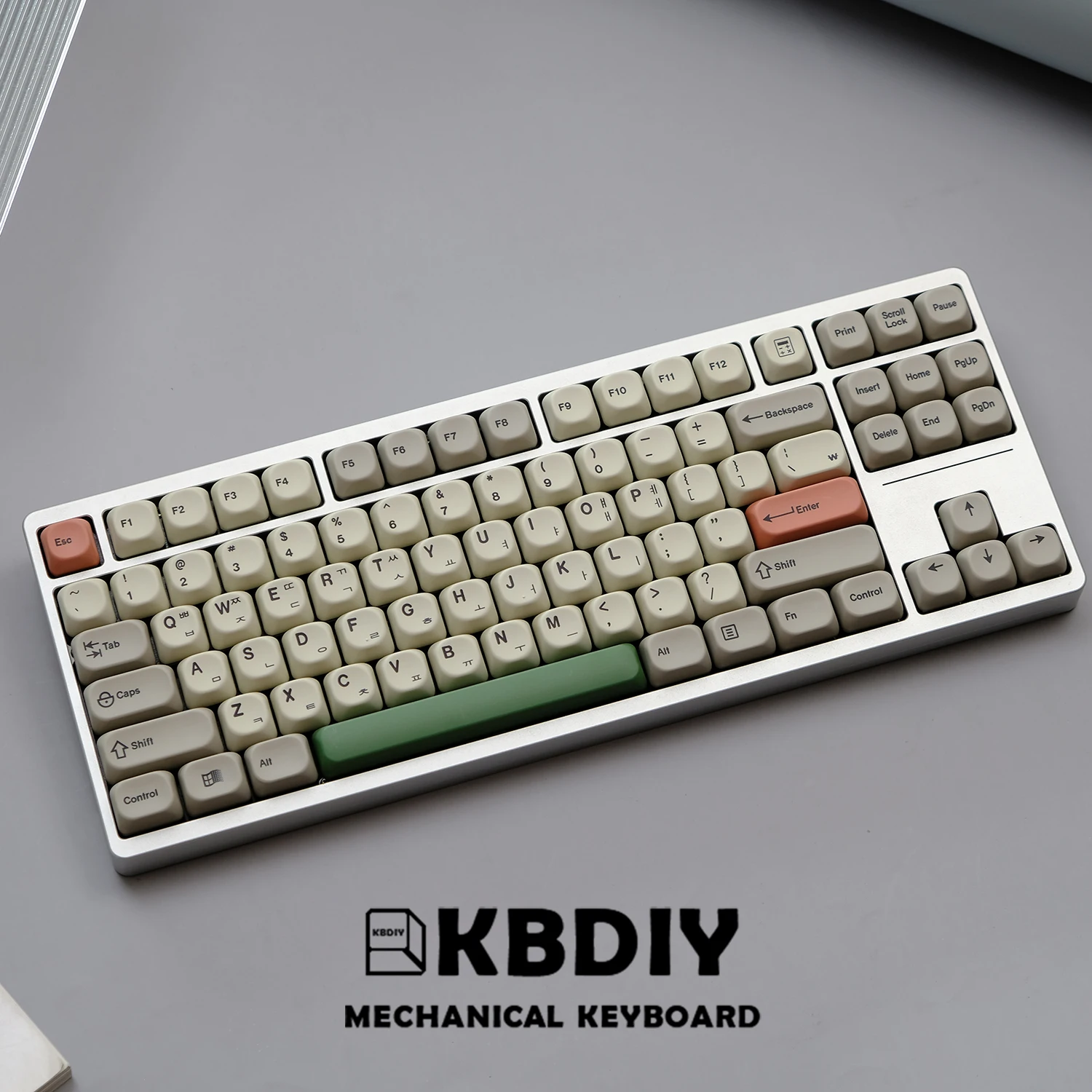 KBDiy KOA Profile Keycap GMK Style Retro 9009 Theme PBT Keycaps For Mechanical Keyboard Gaming KIT Korean 139 Keys ISO Key Cap