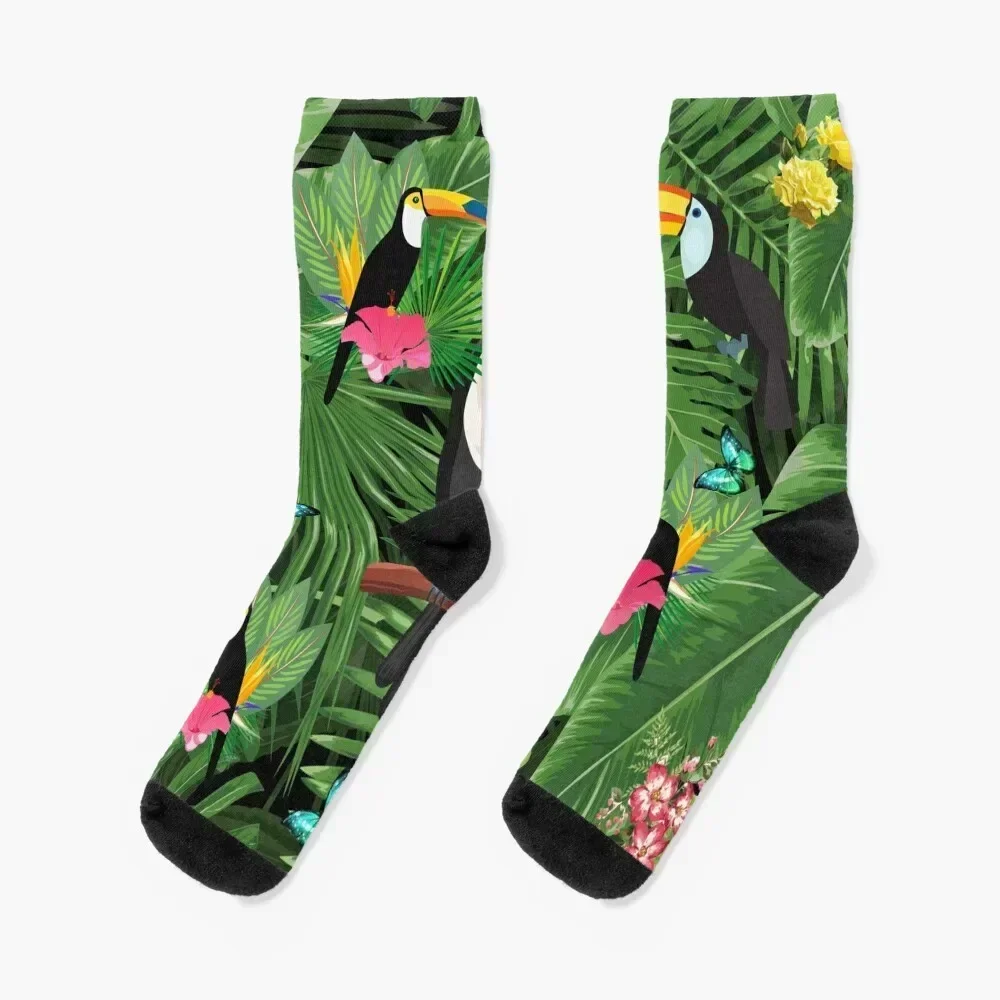 Toucan tropic Socks short basketball sport golf Socks Man Women's