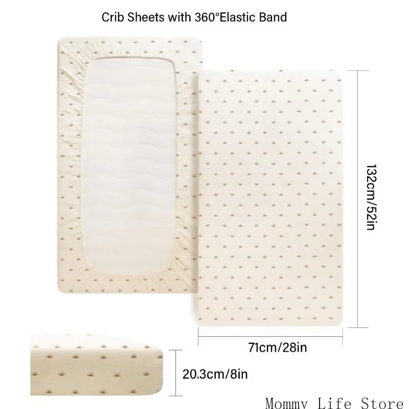Baby Fitted Sheet Comfortable Bassinet Protective Cover Sleeve Nursery Essential
