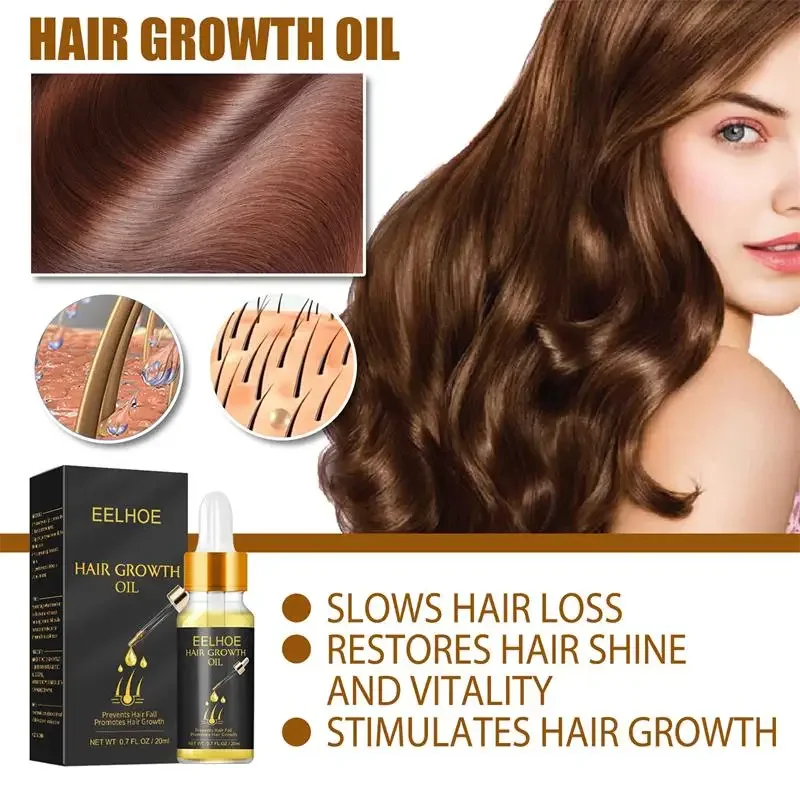 Sérum de croissance rapide des cheveux, huile essentielle Anti-perte de cheveux, réparation du cuir chevelu endommagé, femmes et hommes, soins Anti-calvitie