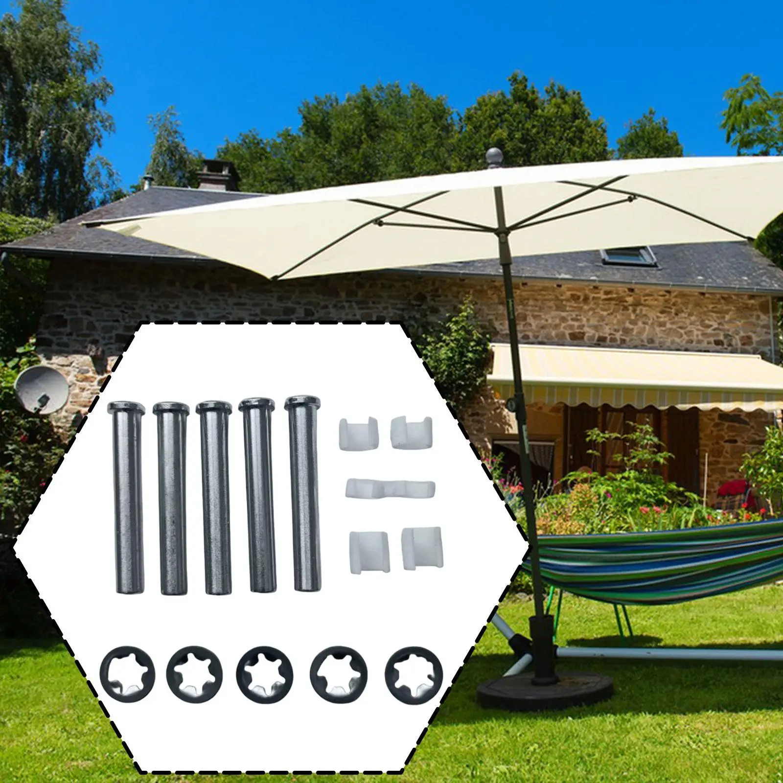 

Комплект ремонтных штифтов для тентового рычага, комплект втулок и фиксаторов, запасные части, 5 контактов, 5