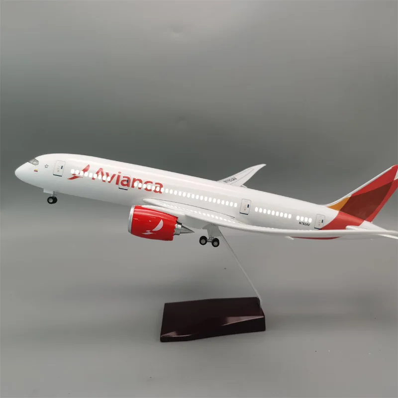 

With Wheels And Lights 43cm Columbia Airlines Boeing 787 Simulation Civil Aviation Aircraft Model Display Collection Gift