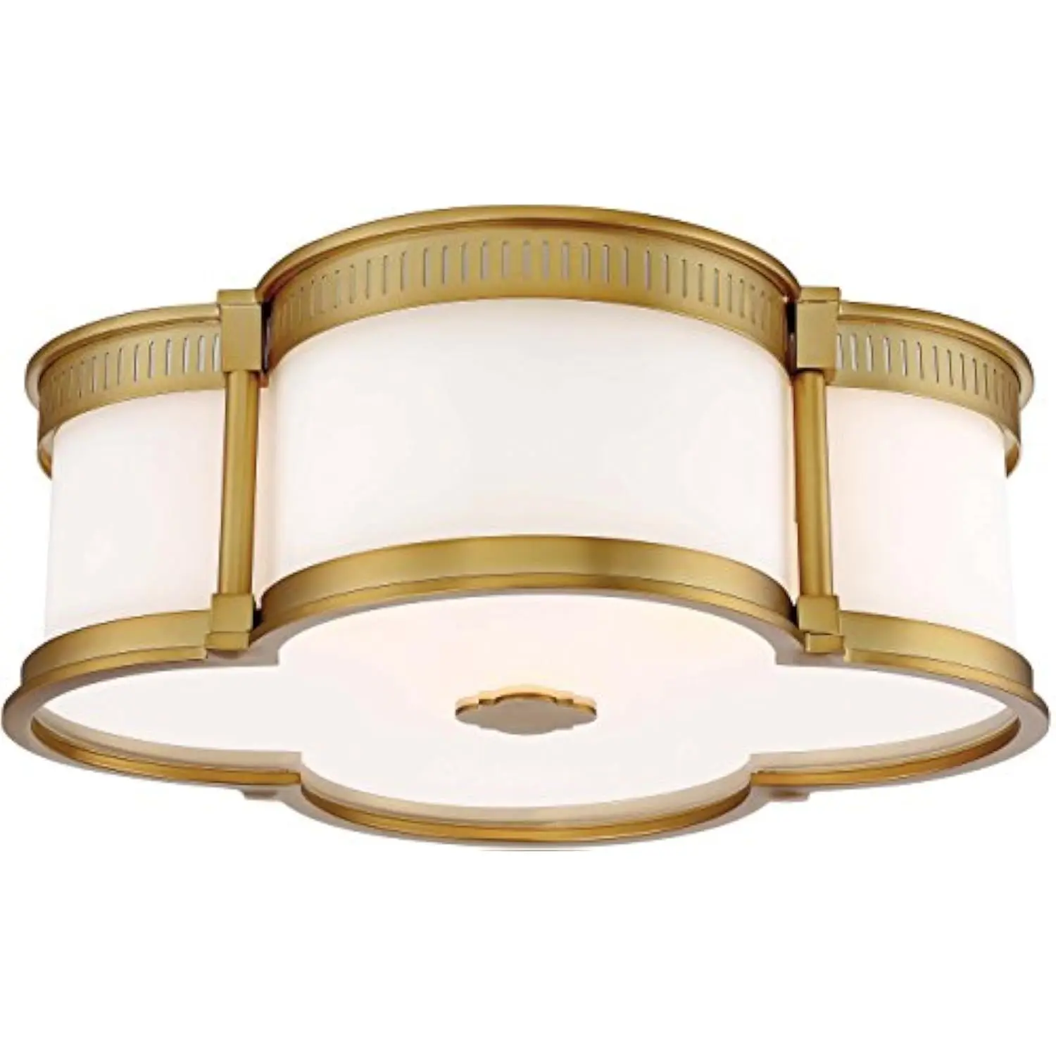 

824-249-L Led Flush Mount Ceiling Lighting, 1-Light, 30 Watt, Liberty Gold (6H X 16W)