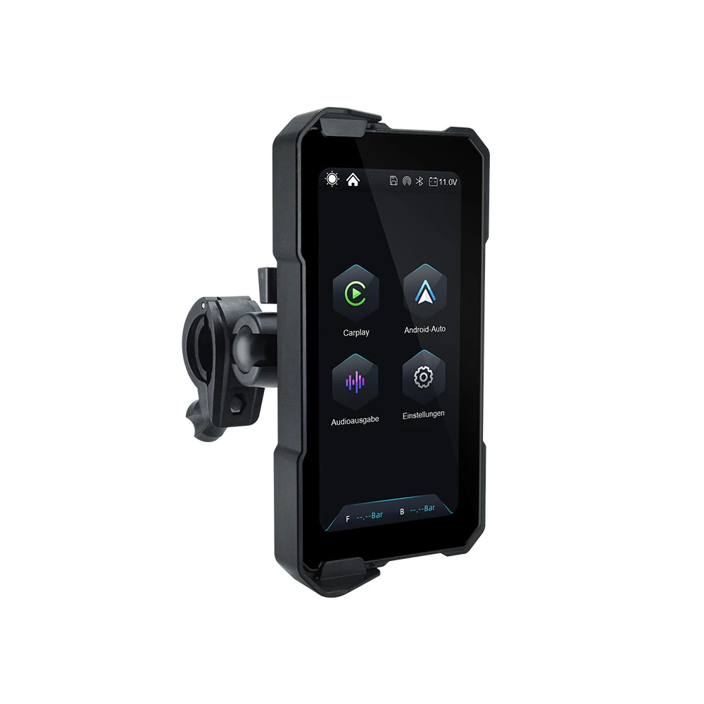 EKIY 6,25 Zoll Kabelloses CarPlay Moto Android Auto Tragbares Digitales Motorrad-Dashboard GPS-Navigation Abnehmbarer Bildschirm – Detail 18