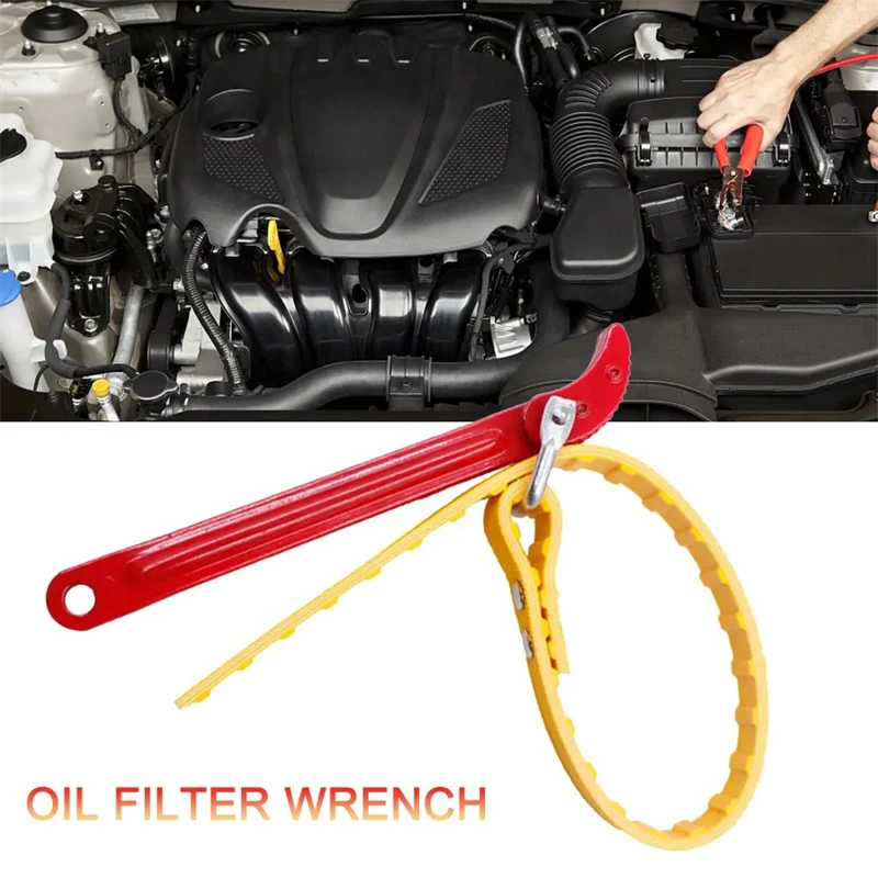 Wrench Adjustable Cartridge Oil Filter Puller Strap Spanner Multi belt Wrench Hand Tools Motorcycle Car Repair Accessories image 4