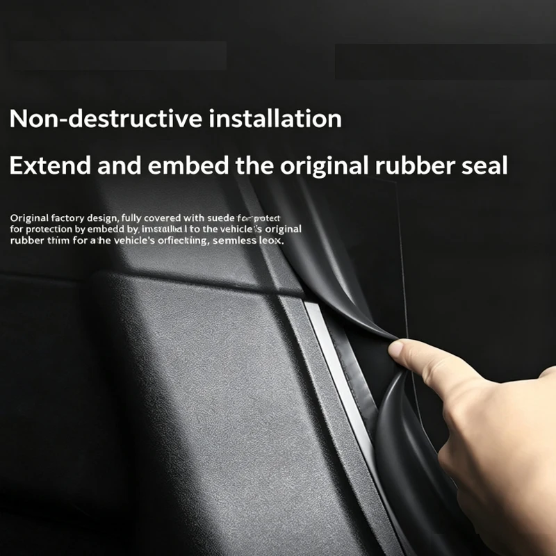 For Tesla Model Y Juniper Model Y 2021-2024 PP Car Rear Trunk Side Anti-Scratch Guard Cover Corner Protection Auto Accessories