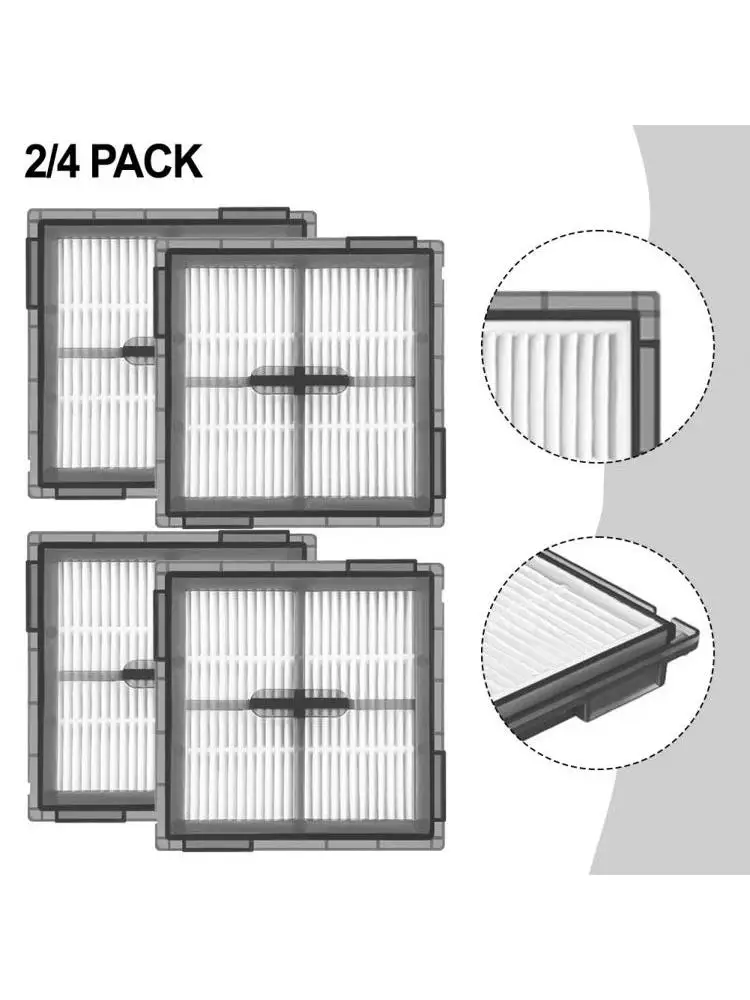 2/4 stuks HEPA-opzetstuk voor Roborock Q10 S5 / Q10 S5+ / Q10 VF / Q10 VF+ / Q10V / Q10V+ Vacuümfilteraccessoires - afbeelding 2
