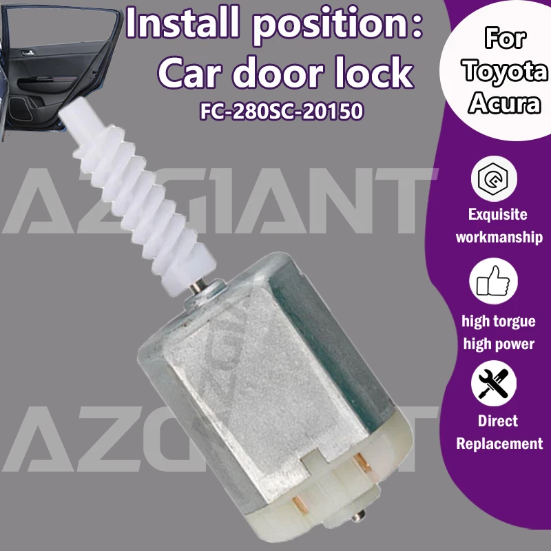 

AZGIANT For Toyota FJ Cruiser Sequoia/Acura TL LX EX TSX Car centre door lock 12V micro carbon brush 12V DC motor FC-280SC-20150