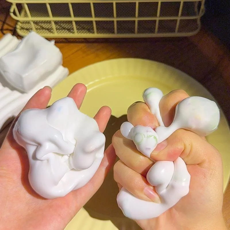 Erdbeer-Mango-Erdnuss Squishy Weiches Langsam Rückfederndes Knirsch-Sound ASMR Stressabbau-Spielzeug Baustein-Füllmaterial Anti-Druck-Spielzeug – Detail 3