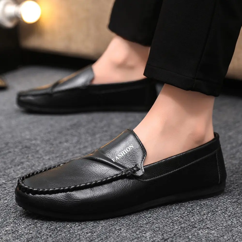 

Summer Slip-on Soft Flat Man Casual Shoe Classic Original Designer Adults Footwear in Promotion Low Price Leather Shoes for Men