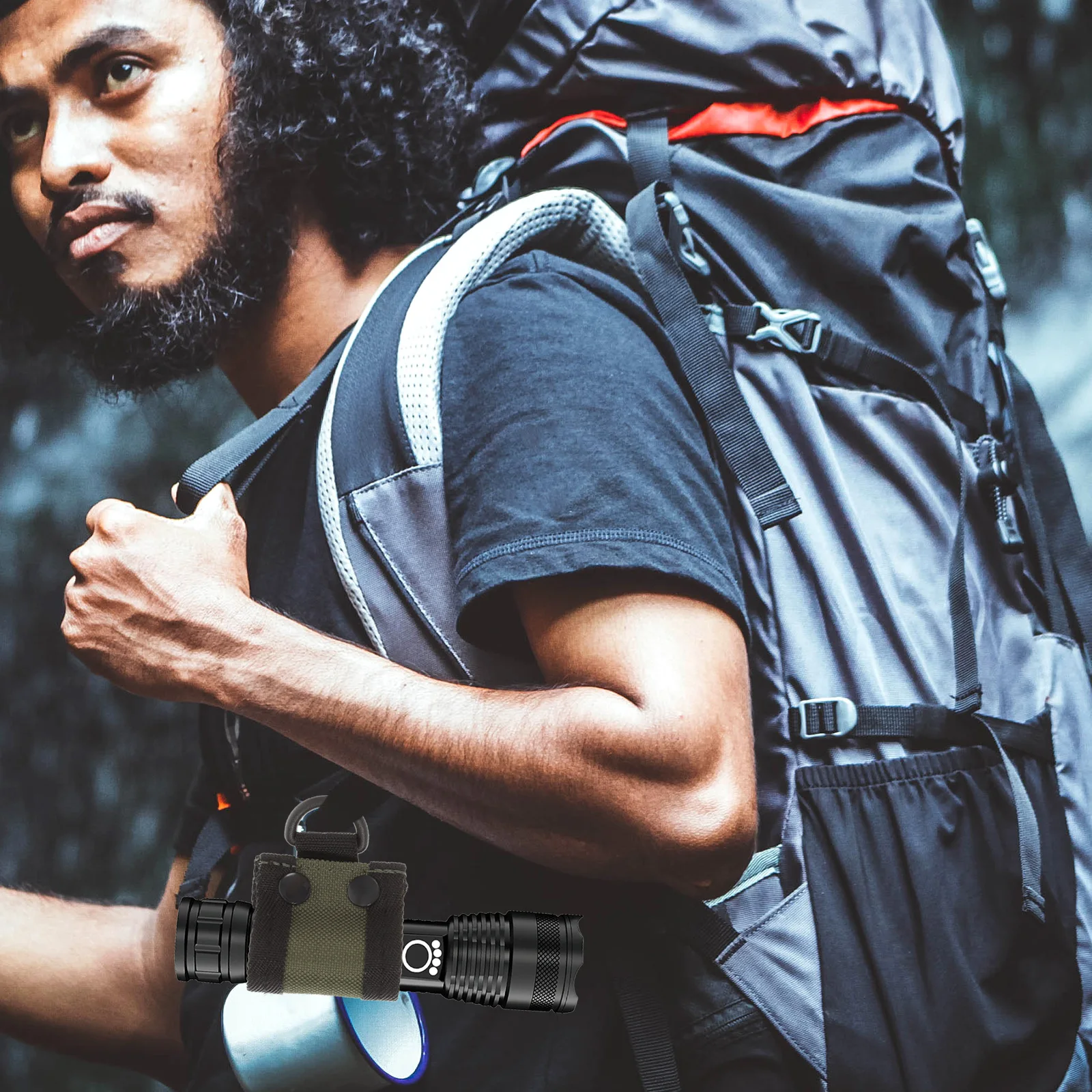 Flashlight Lampshade Detachable Torch Cover Protective Holder for Belt Protector