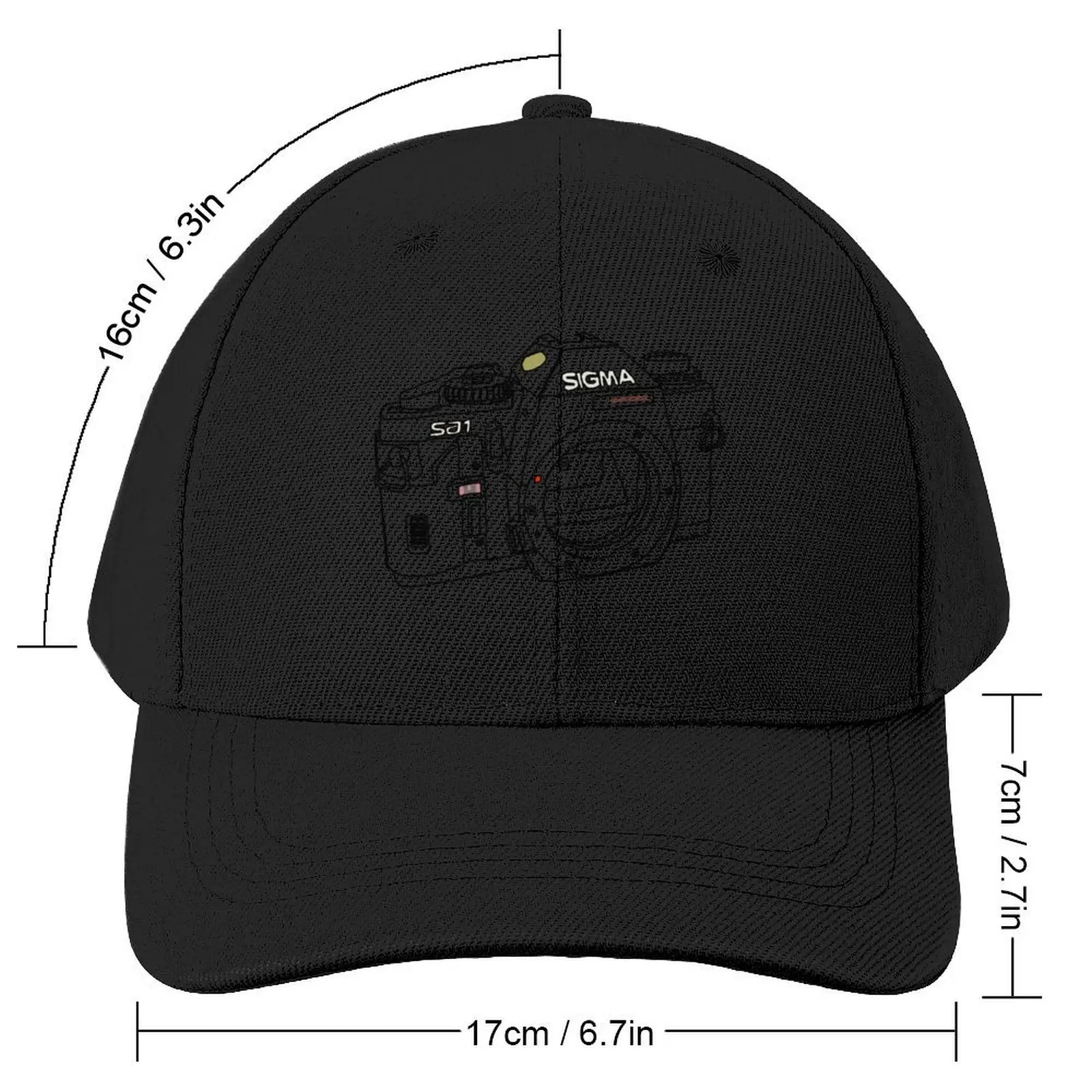 Wire Frame Sigma camera Baseball Cap Hood beach hat Rugby Snap Back Hat Women's Golf Clothing Men's