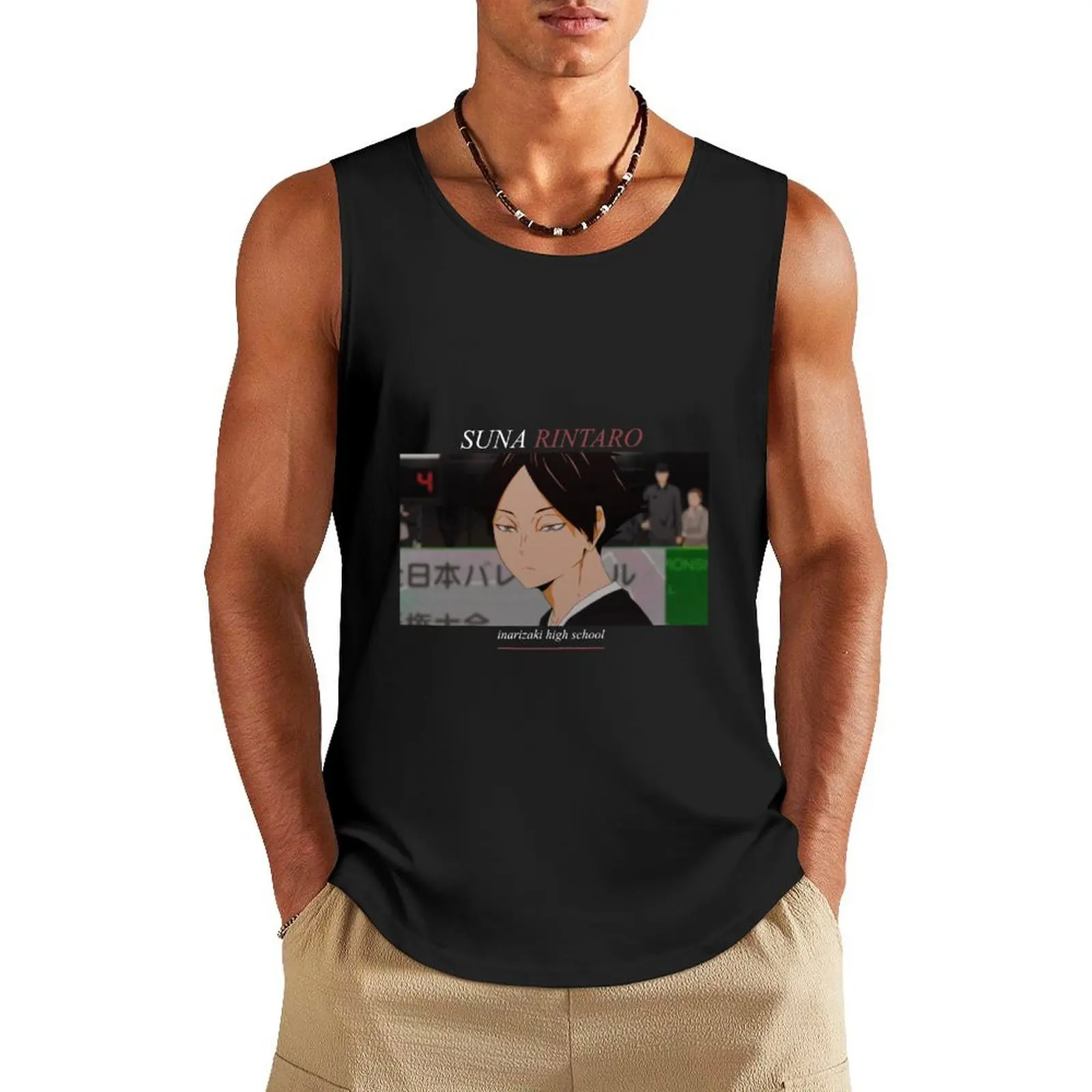 

Suna Rintarou Design Tank Top Short sleeve gym t-shirts sleeveless man shirts