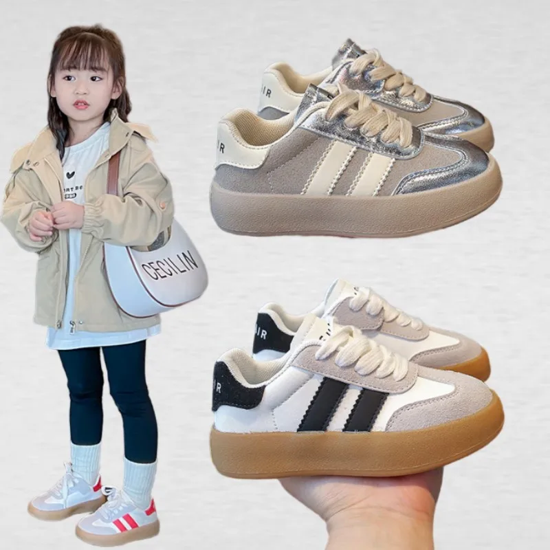 

Children's Sports Shoes Spring Autumn New boys' low top Board shoes Girls' soft sole Simple anti slip Fashionable Casual shoes