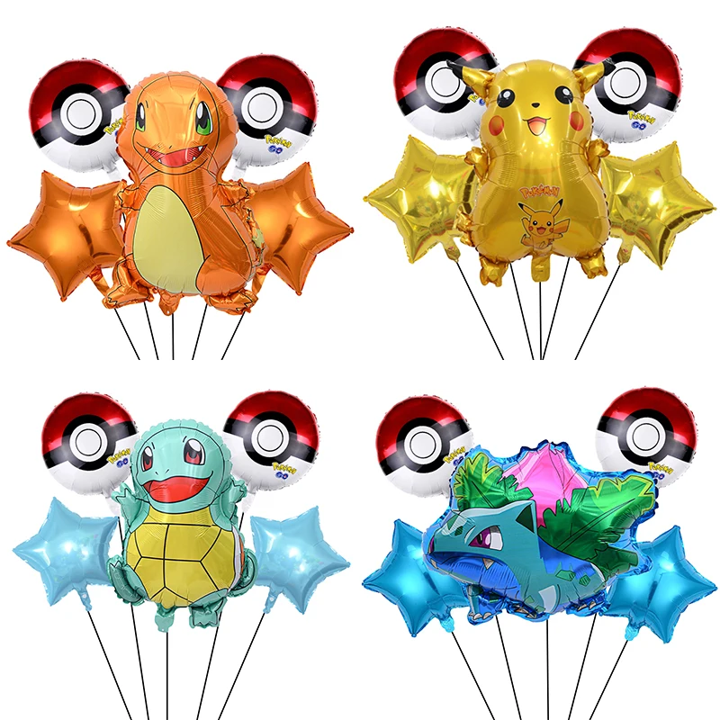 5Pcs Pikachu Charma…