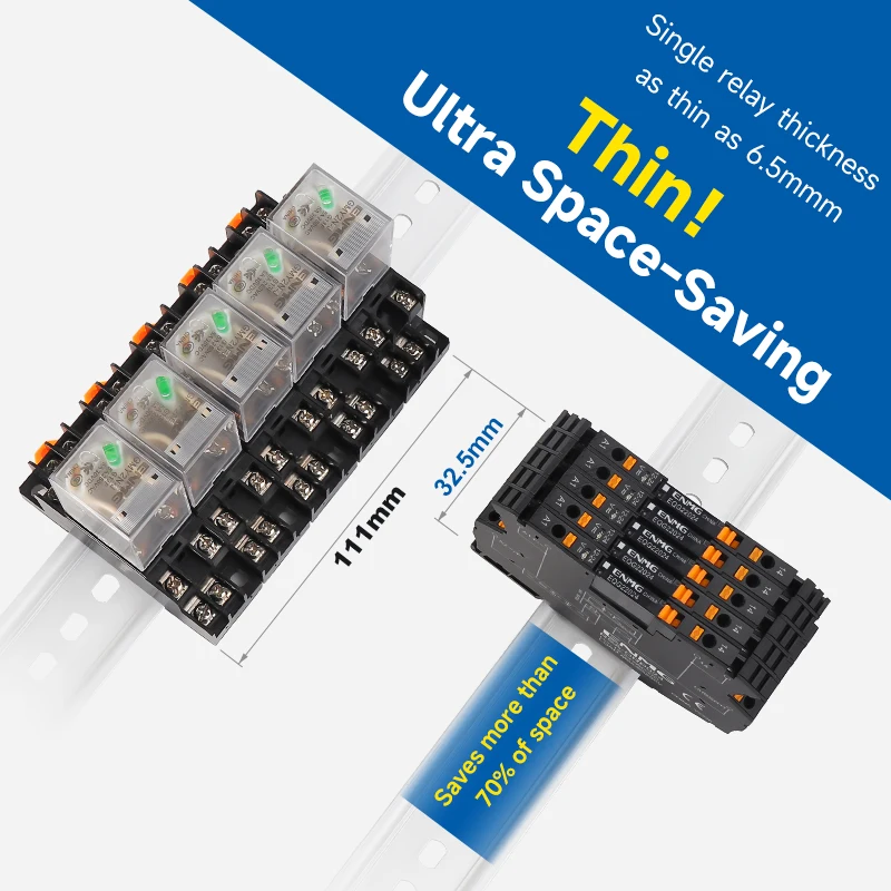 ENMG APAN3124 12V/24V DC Ultra Slim SPST NO Relay Module 2A Compact Chip Relay, Automotive Industrial Control Car Truck Machiner