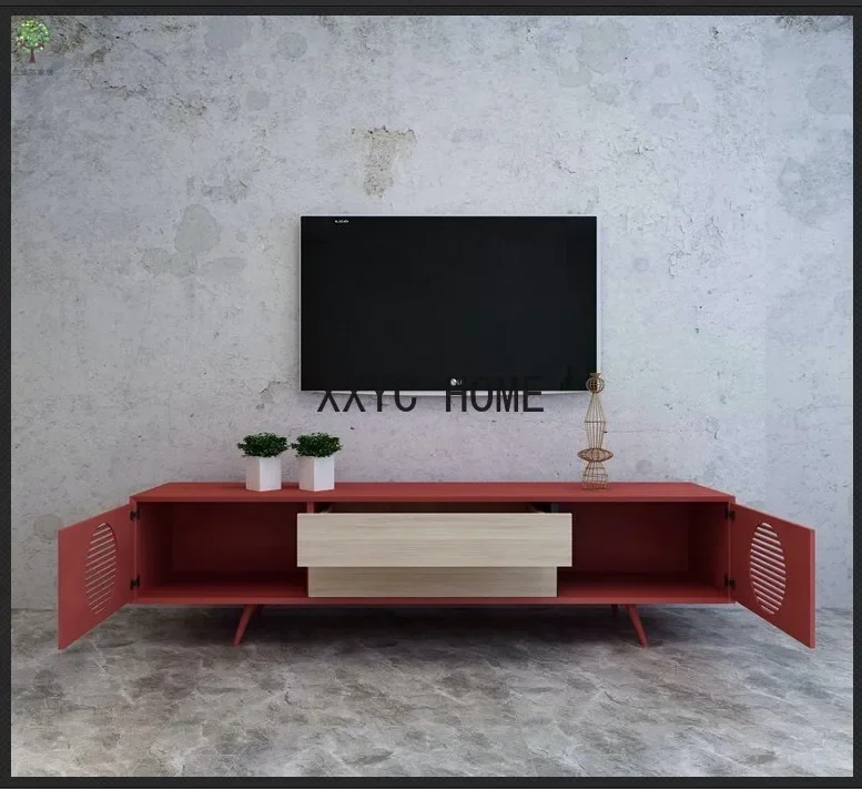 Kleine Wohnung, Wohnzimmermöbel, moderner, einfacher und leichter Luxus-TV-Ständer